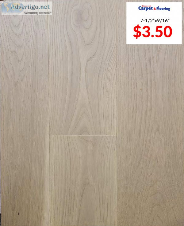 Cost-efficient engineered hardwood at Discount Carpet and Floori