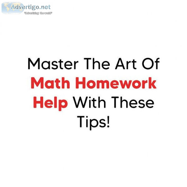 Master The Art Of Math Homework Help With These Tips