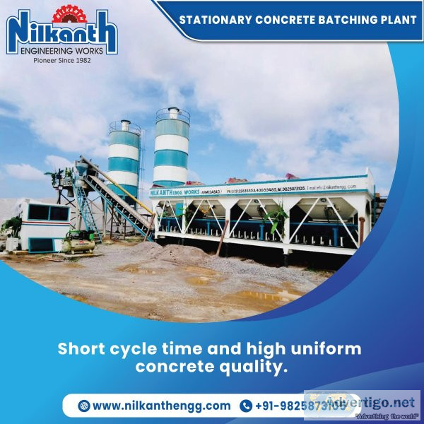 Compact concrete batching plant manufacturers