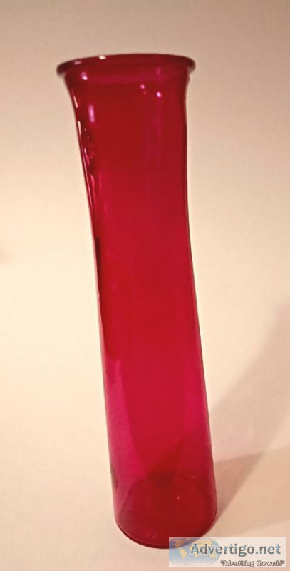 Red Glass Vase