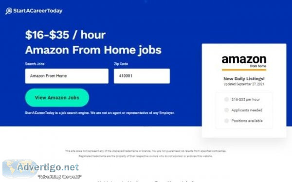 Start A Career Today - Amazon From Home - (US)