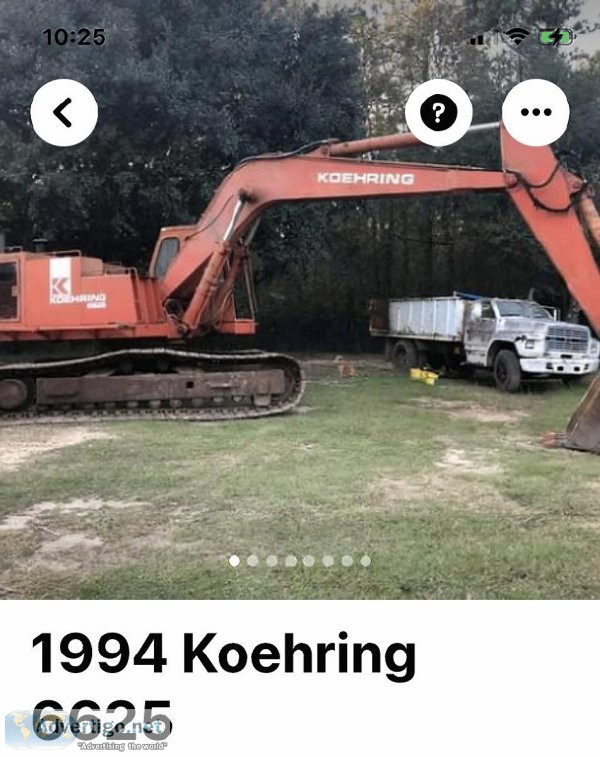 1994 Koehring Excavator 6625