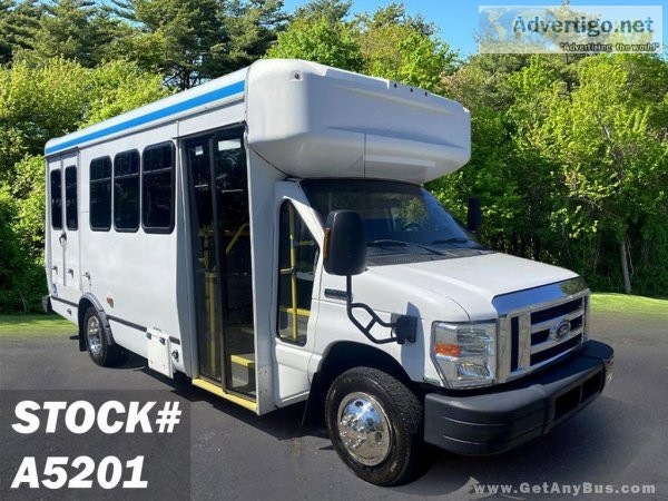 2016 Ford E350 Non-CDL 15 Seat Wheelchair Shuttle Bus (A5201)