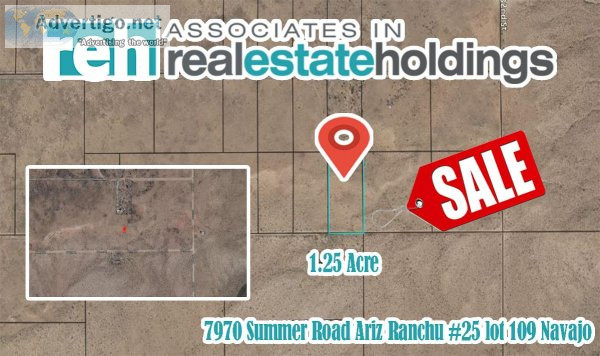 Build Your Home on 1.25 acres in Navajo County AZ Only 90Mo