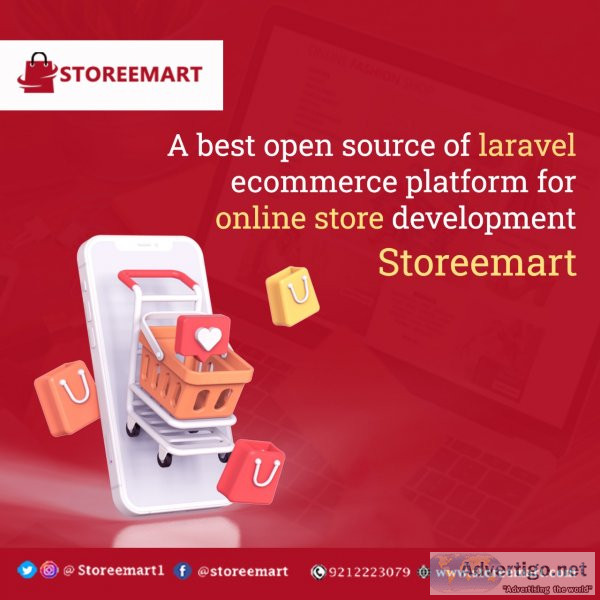 Laravel ecommerce website development in faridabad -storeemart