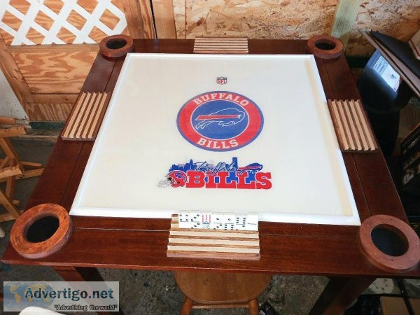 BUFFALO BILLS DOMINOES TABLE