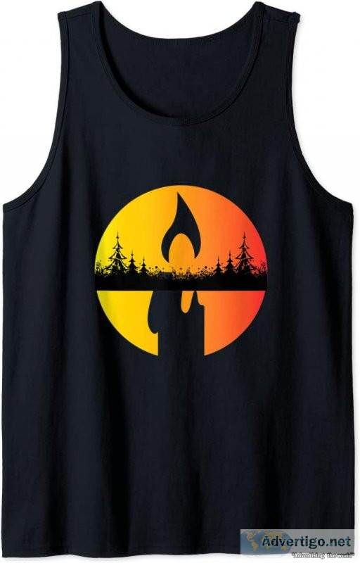 Christmas Tree Candle Costume Tank Top