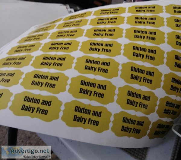 Gluten Dairy Free Food Stickers