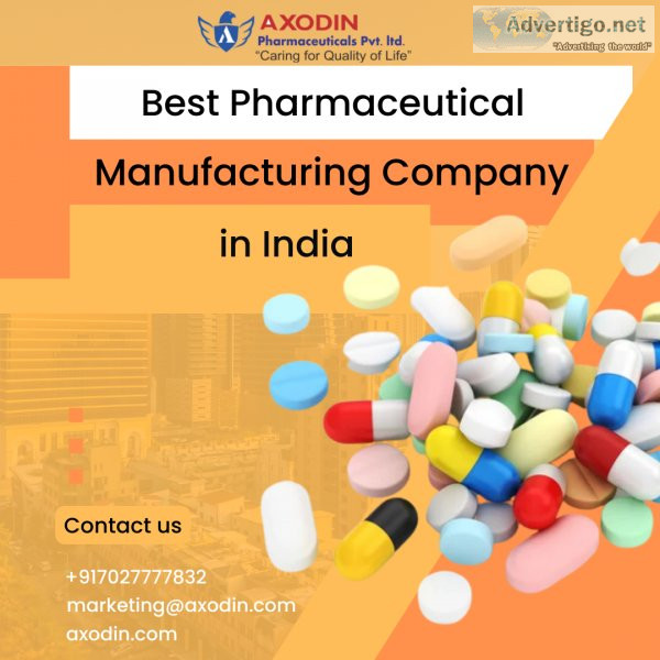 Best pharmaceutical manufacturing company in india