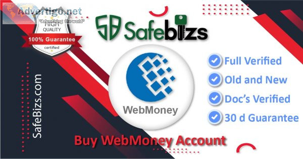 Buy webmoney verified accounts