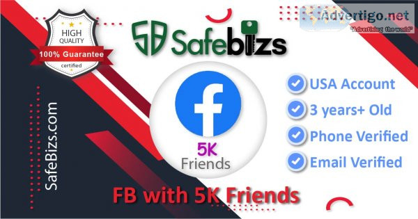 Buy Facebook Account with 5000 Friends Best Quality