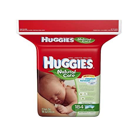 HUGGIES Natural Care Fragrance-Free Wipes 184 ea (Pack of 12)