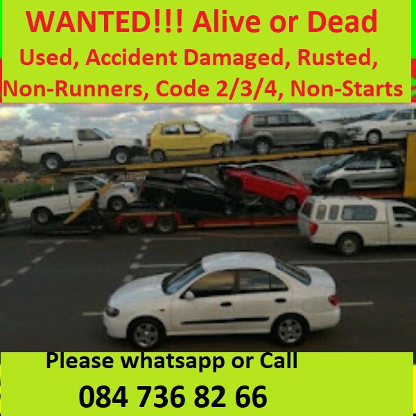 We buy cars and bakkies, runners /non-runners/accident damaged