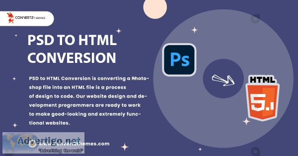 Psd to html conversion, psd to html development - convert2themes