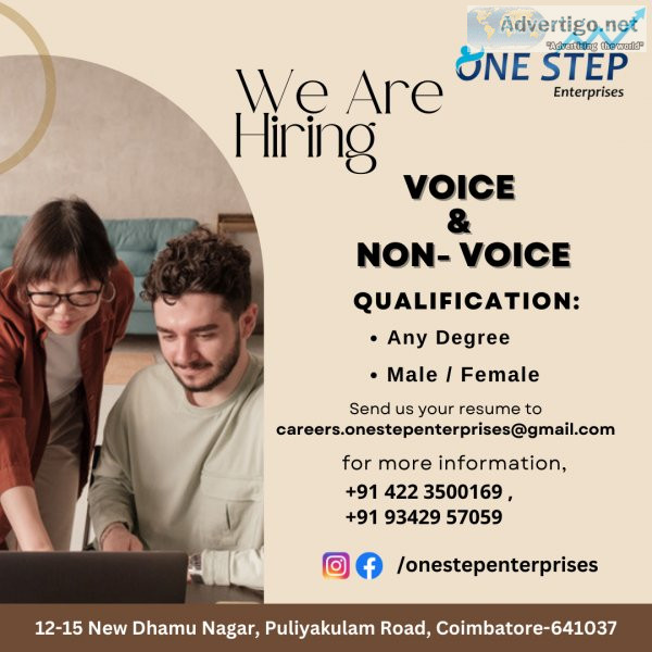 BPO Jobs at Onestep Enterprises