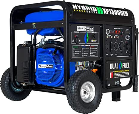 DuroMax XP13000EH Dual Fuel Portable Generator 13000 Watt Gas or