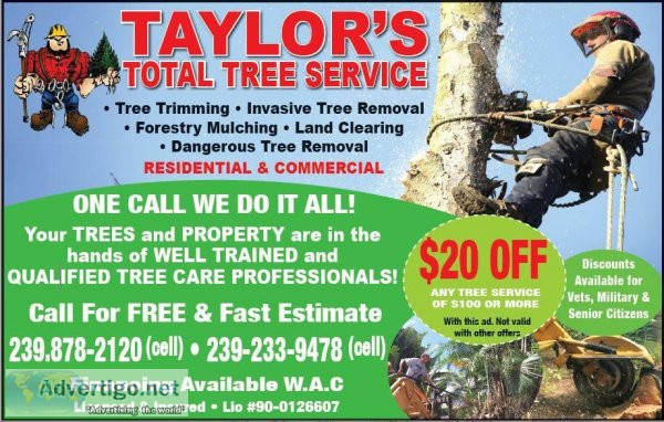 Residential and Commercial Tree Removal-Land Clearing-Forestry M