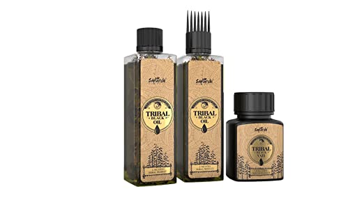 Tribal black ayurvedic hair oil for hair growth