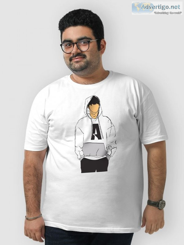 Order comfortable plus size t shirts for men online india at bey