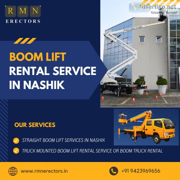 We are provide boom lift rental service in nashik