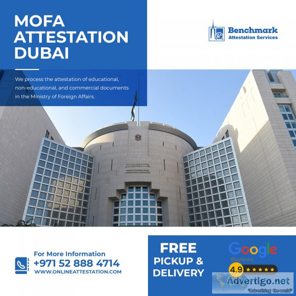 Mofa attestation dubai