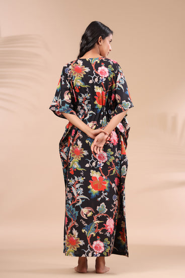 Shop online at jisora for 100% cotton kaftan maxi dress