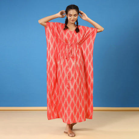 Shop online at jisora for 100% cotton kaftan maxi dress