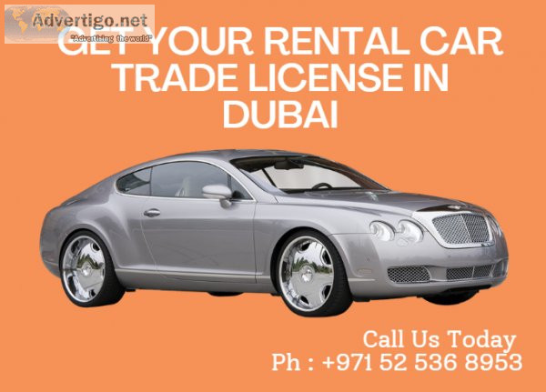 Get a rent a car business trade licnese in dubai