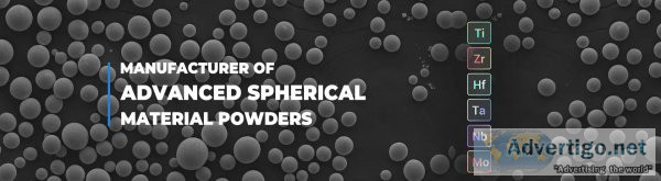 Manufacturer of advanced spherical material powders