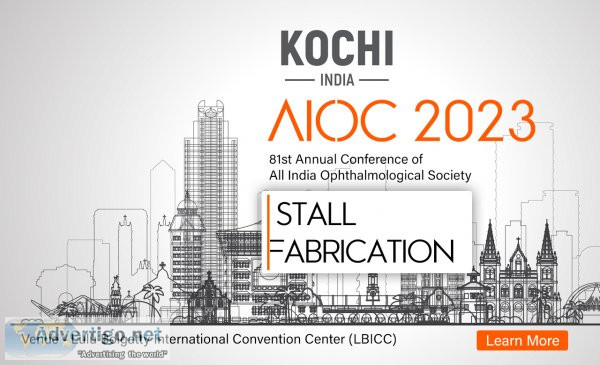 Exhibition stall fabrication for aioc 2023
