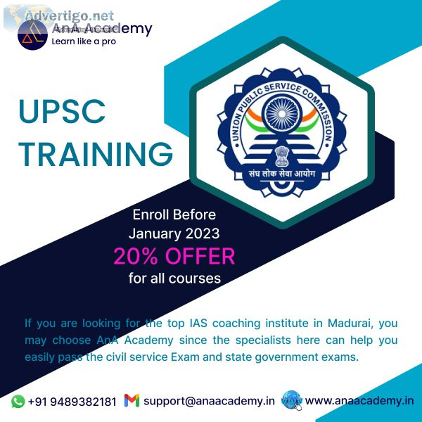 Upsc training academy in madurai - ana academy