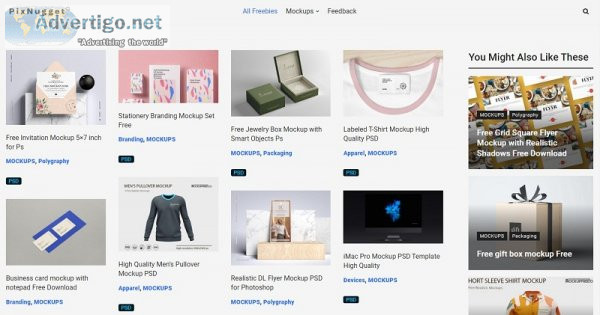Discover a treasure trove of free mockups and fonts on pixnugget