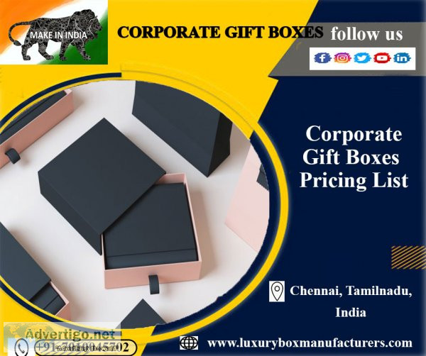 Corporate gift boxes manufacturers chennai