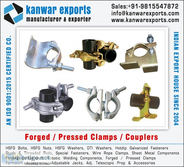 Wire rope clamps, bulldog clips, hsfg bolts, hsfg nuts, hsfg was