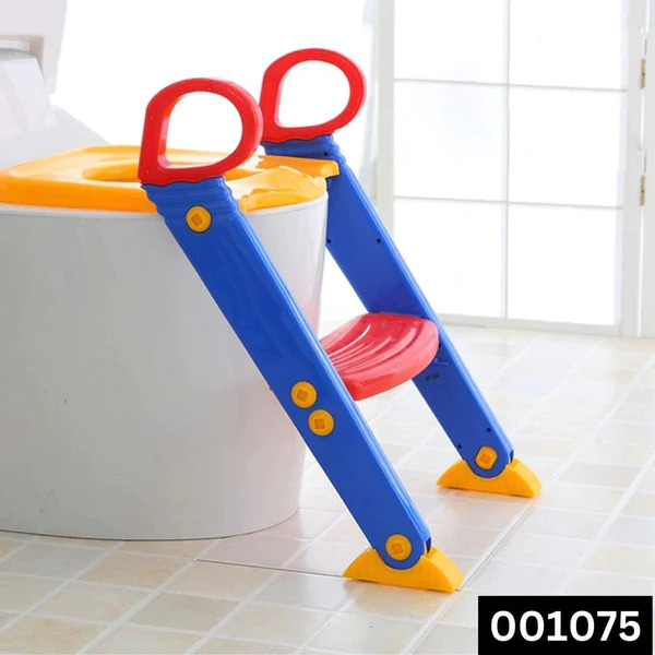 Adjustable ladder for child toilet seat