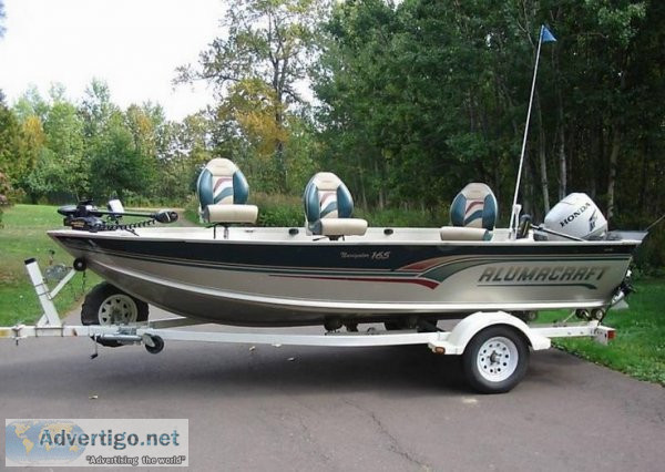 2002 alumacraft navigator 165 honda 50hp 4 stroke