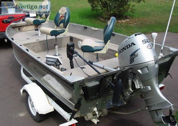 2002 alumacraft navigator 165 honda 50hp 4 stroke