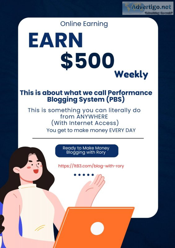 Create an extra income of $500 weekly by performance blogging