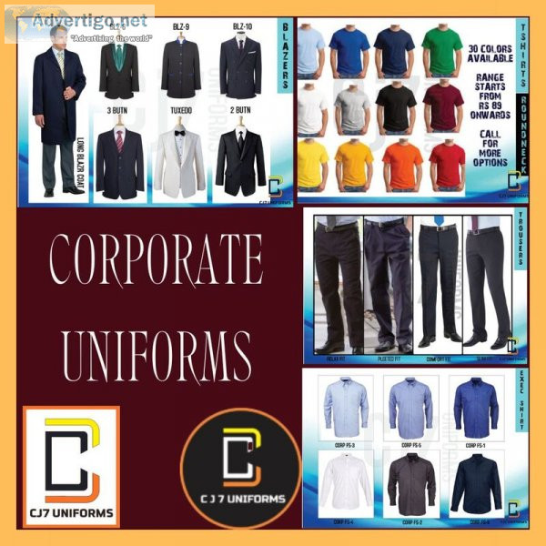 Best corporate uniforms in chennai by cj7 uniforms