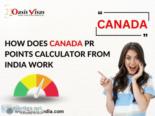 How does canada pr points calculator from india work?