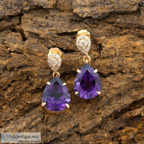 Amethyst earrings