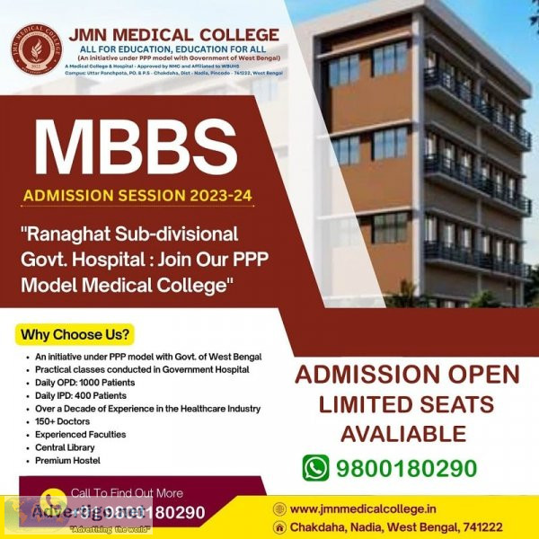 Direct admission open for 2023 jmn medical college west bengal