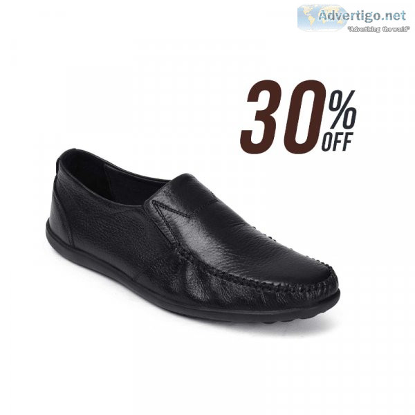 Embrace effortless style with leather slip on shoes for men