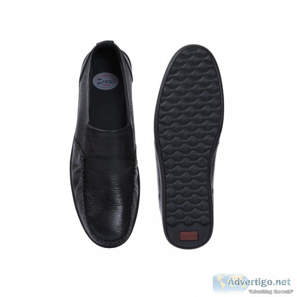 Embrace effortless style with leather slip on shoes for men