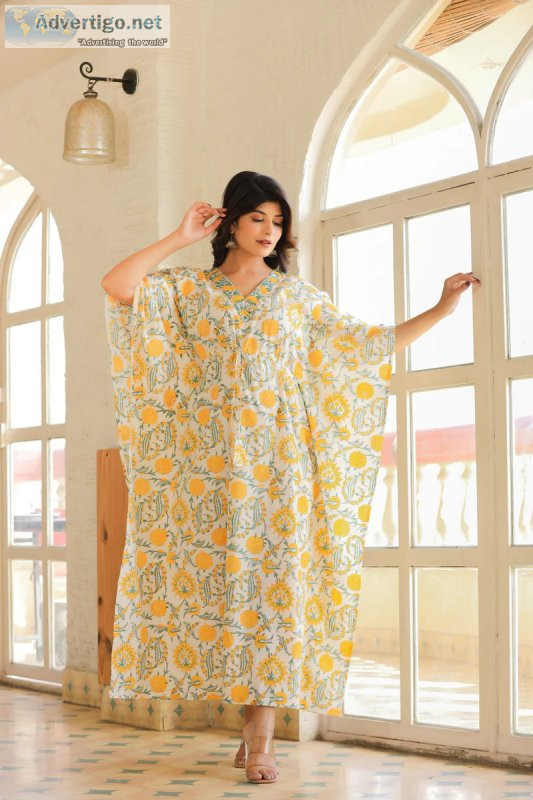 Dreamy cotton nightwear for women at jaipuri adaah