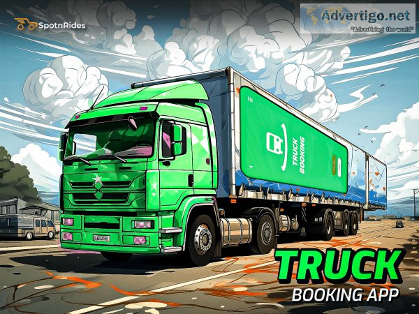 Truck booking app development by spotnrides