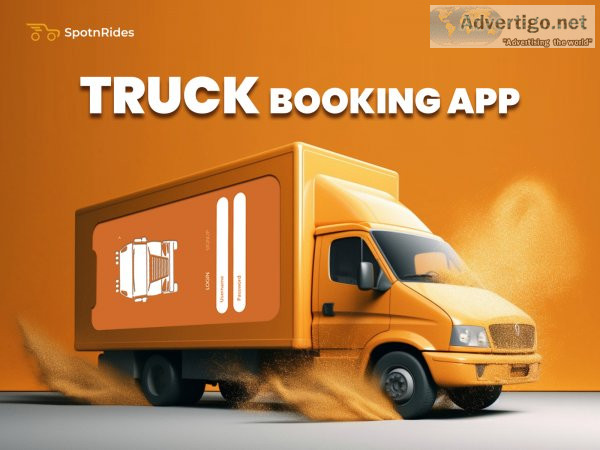 Truck booking app development by spotnrides