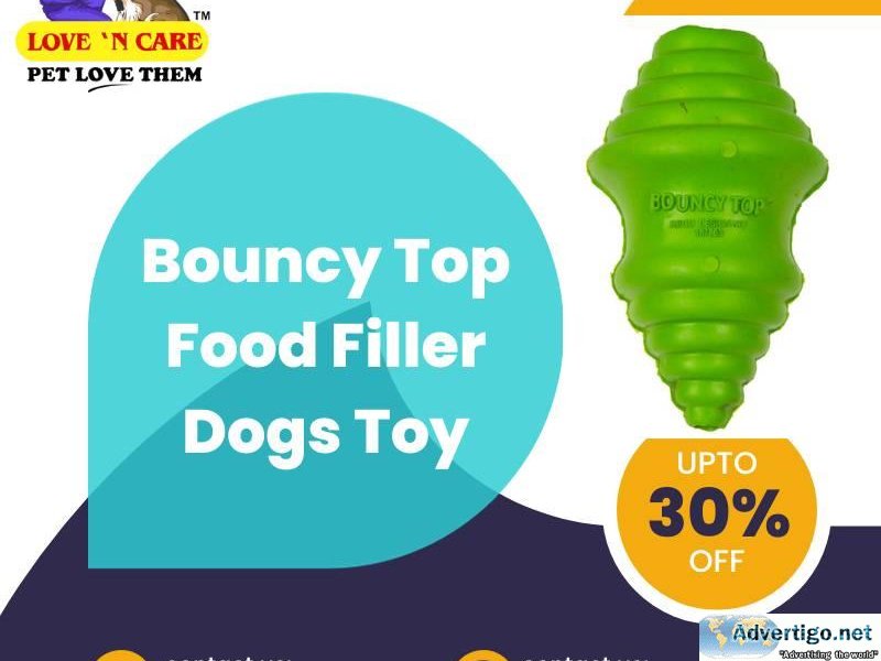 Bouncy Top Food Filler Dogs Toy  Call 91 9810110201