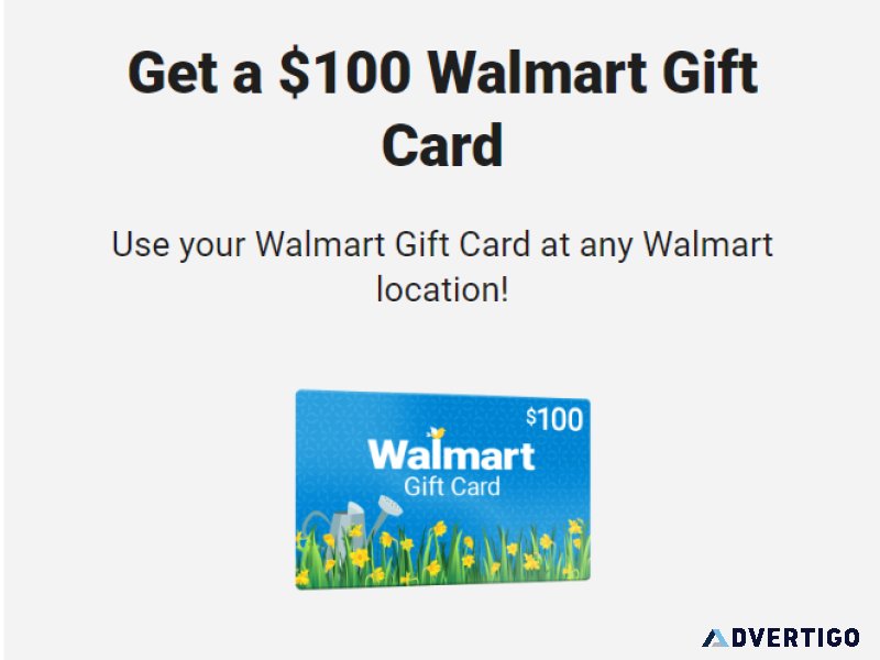 WALMART 100 GIFT CARD