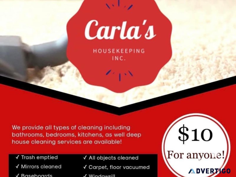 Carla&rsquos Housekeeping Inc 951-549-6664